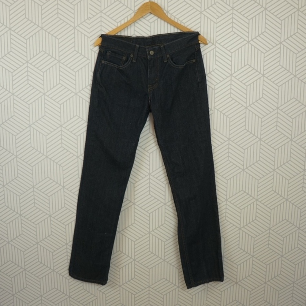 Mens Levis 29X 32 514 Straight leg jean dark wash